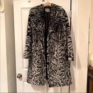 Faux fur coat in new condition!